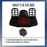 Honeycomb Aeronautical Charlie Rudder Pedals Bundle with Xbox Hub