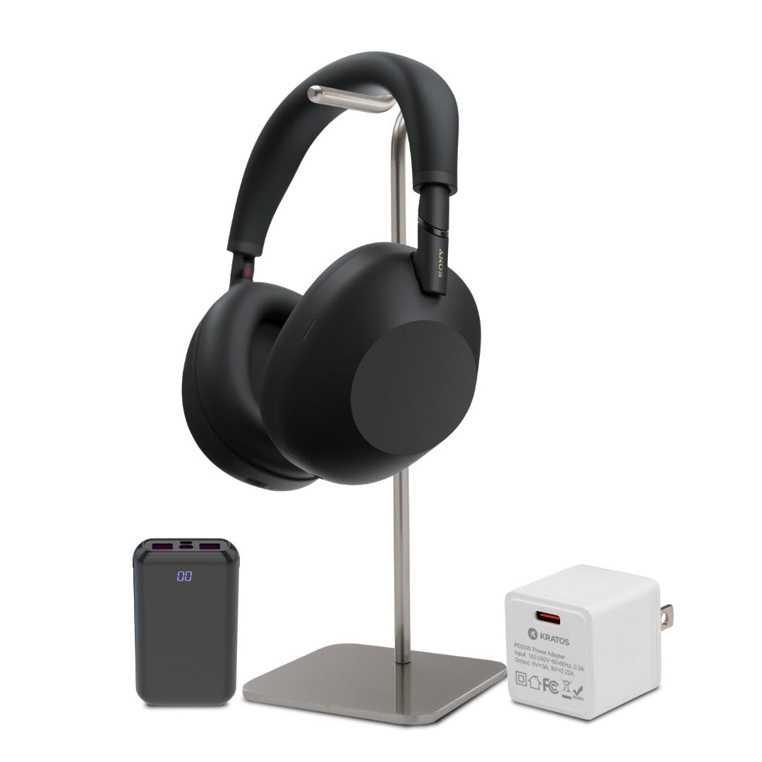 Sony WH-1000XM6 Wireless Noise-Canceling Headphones (Black) with Accessories