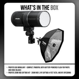 Profoto B30 Monolight Battery-Powered Flash Bundle with Zoom Rod Softbox Kit