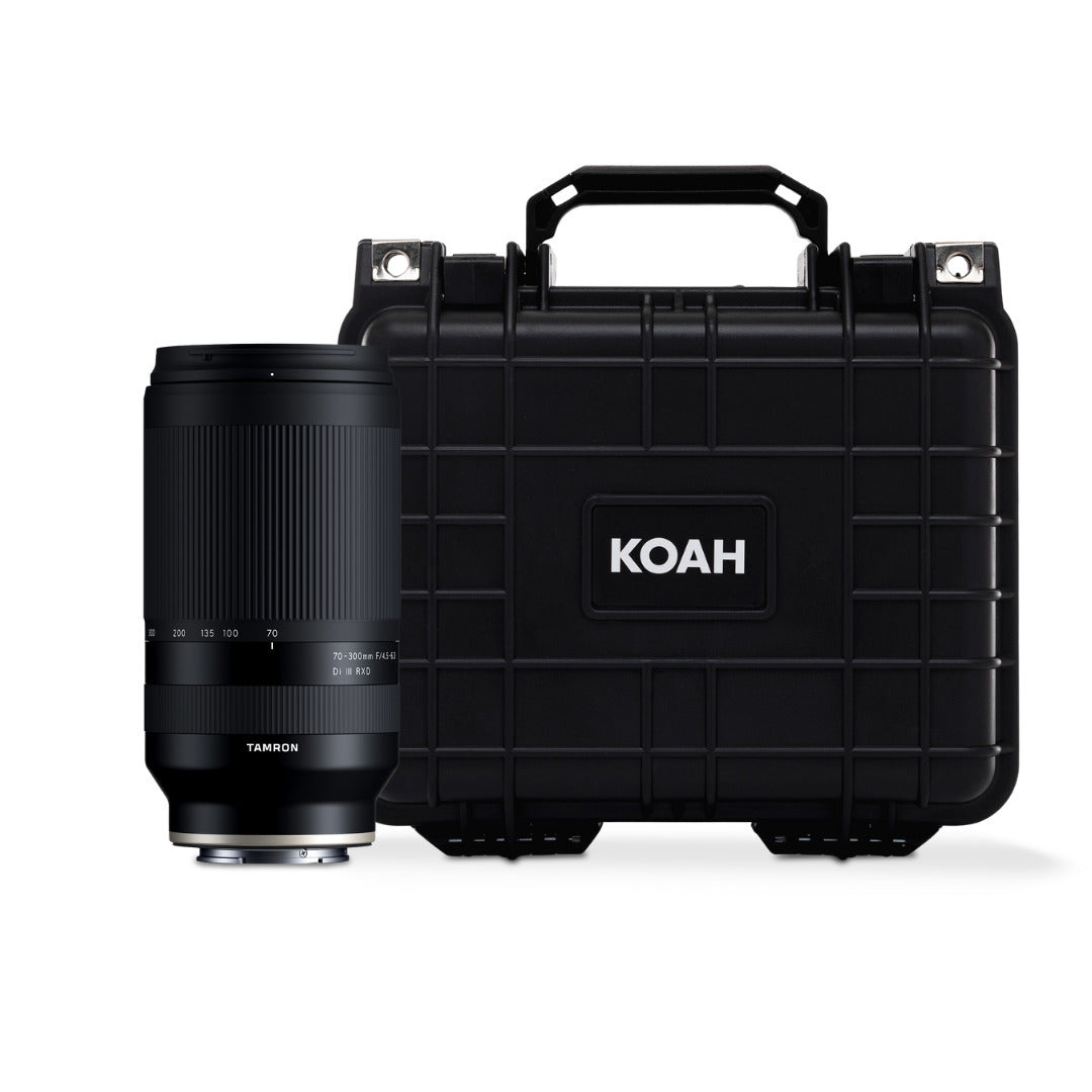 Tamron 70-300mm F/4.5-6.3 Di III RXD Lens with Weatherproof Hard Case Bundle