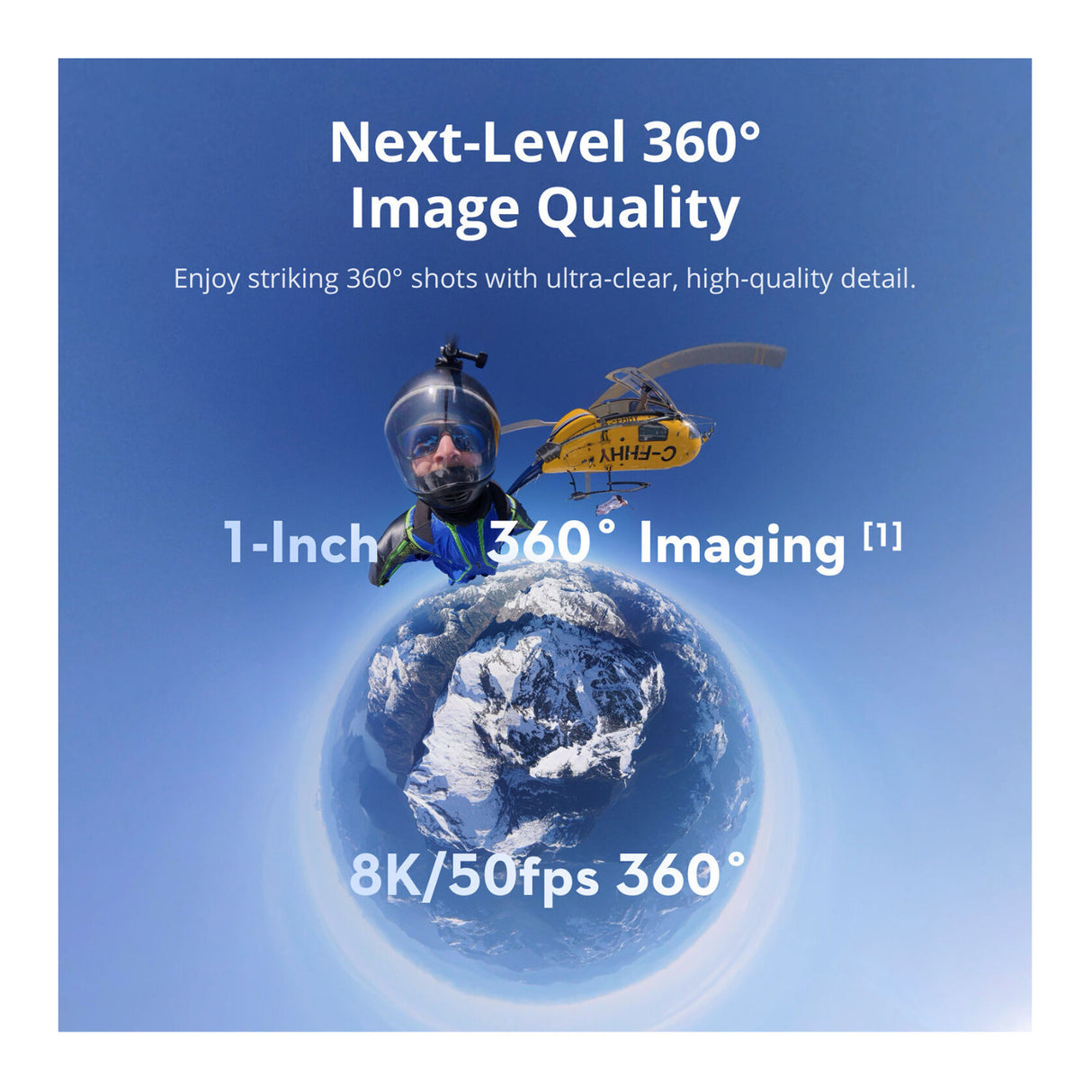 DJI Osmo 360 Action Camera Standard Combo - 8K 360 Video, 120MP Photos