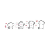 Steiner Optics H-Series 30mm High 1.35-Inch Lightweight Scope Rings