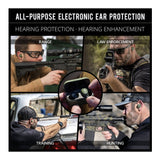 INSTINCT True Wireless Tactical Electronic Earbuds, 25 NRR, OD Green