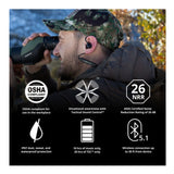 ADVANCE BT Tactical Earbuds with Bluetooth, 26 NRR, OD Green