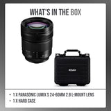 Panasonic LUMIX S Series 24-60mm F2.8 L-Mount Lens Bundle with Case