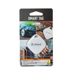 Atomi Smart Tag Tracker for Apple Devices Only (White)
