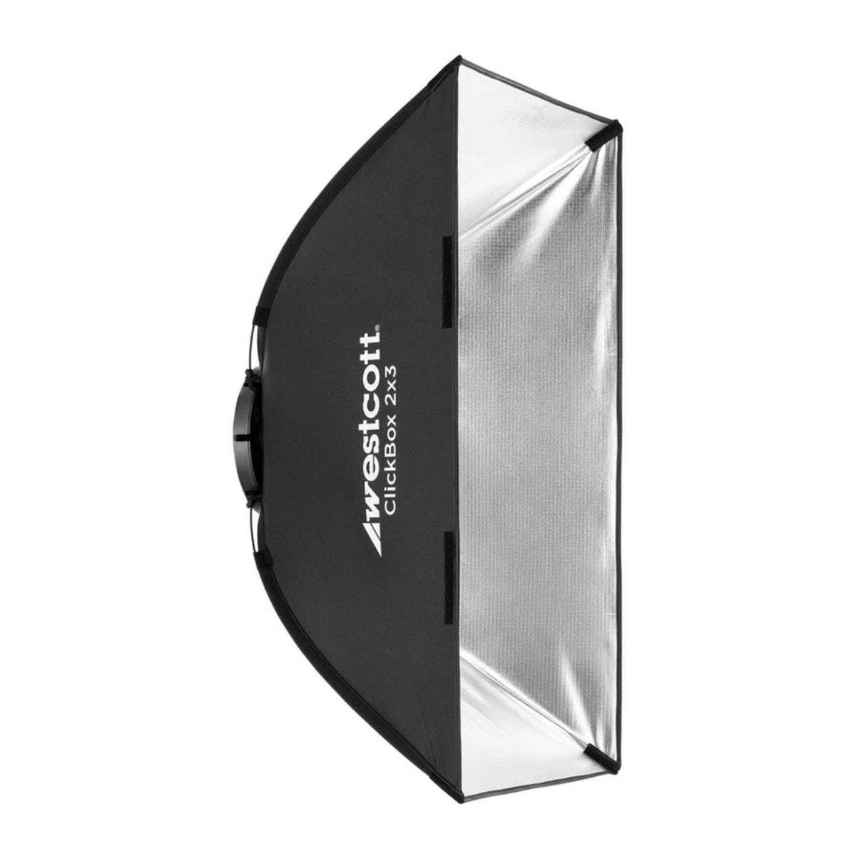Westcott ClickBox 2x3 Softbox (Bowens) - Removable Diffuser, Silver Interior