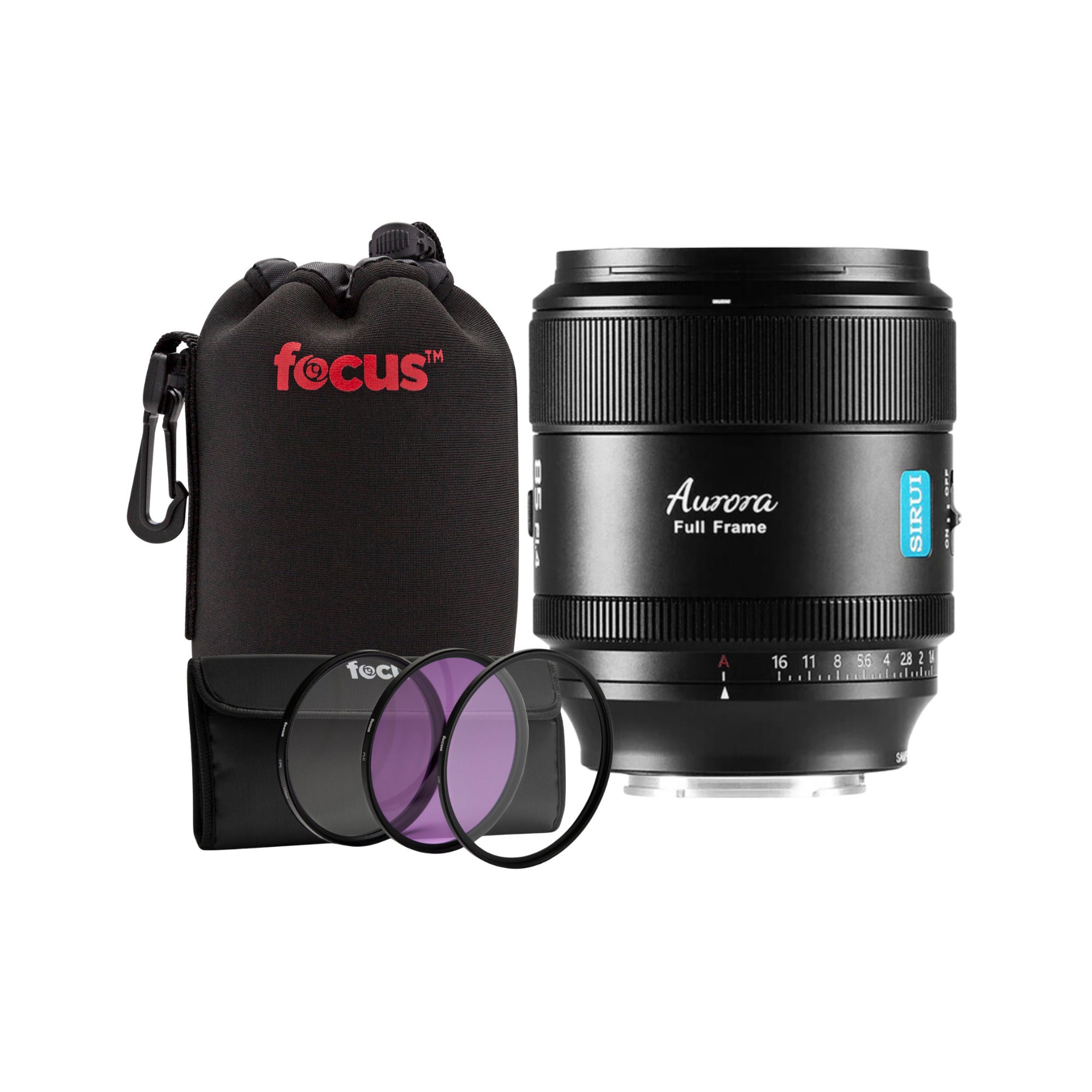 Sirui Aurora 85mm f/1.4 Full Frame Lens (Nikon Z) Bundle with