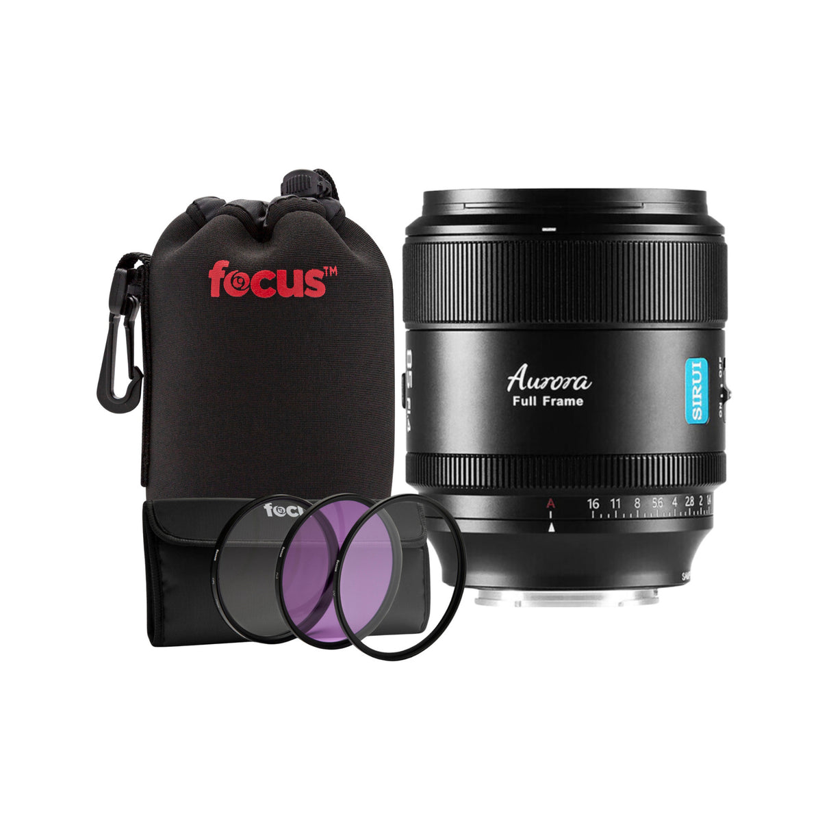 Sirui Aurora 85mm f/1.4 Full Frame Lens (Nikon Z) Bundle with Accessories