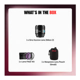 Sirui Aurora 85mm f/1.4 Full Frame Lens (Nikon Z) Bundle with Accessories
