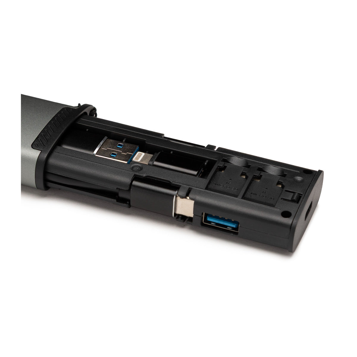 Koah Multi-Port Card Reader and Storage Case with SIM Eject Tool (Open Box)