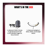 Westcott FJ400 II Strobe 2 Light Backpack Kit with FJ X3 S Trigger Bundle