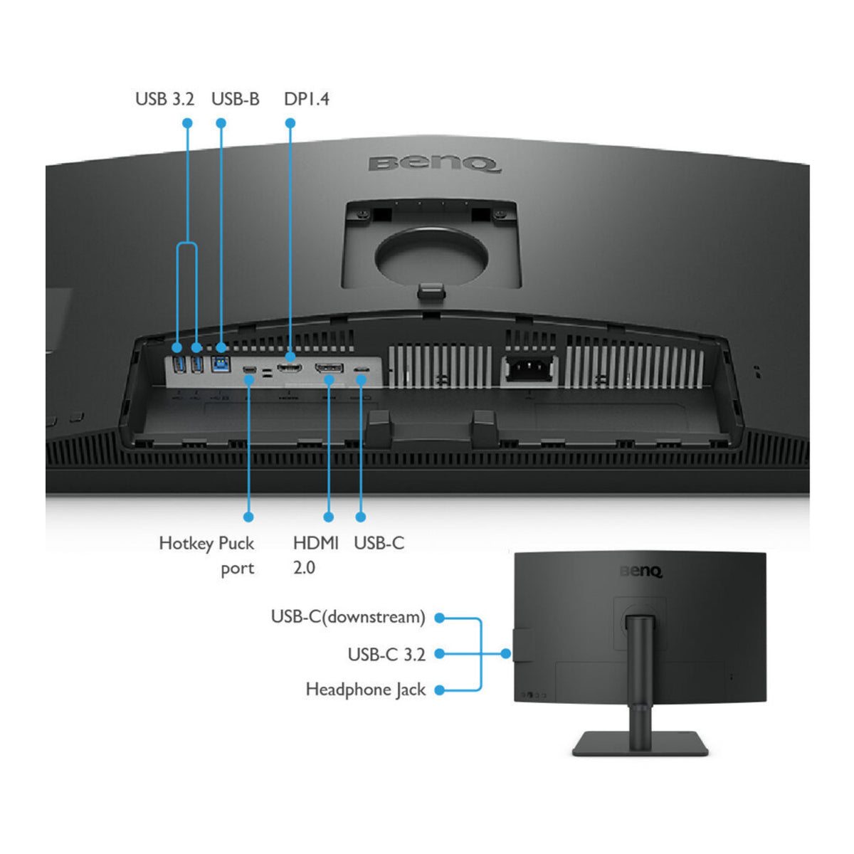 BenQ DesignVue PD2706U 27-inch 4K UHD HDR Designer Monitor with Hotkey Puck G2 (Open Box)