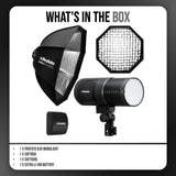 Profoto B30 Monolight Bundle with Softbox, Softgrid and Battery
