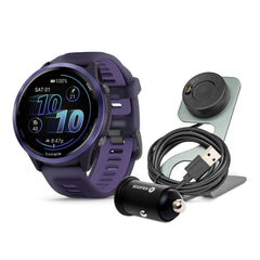 Garmin Forerunner 570 47mm GPS Running Smartwatch Bundle (Indigo)