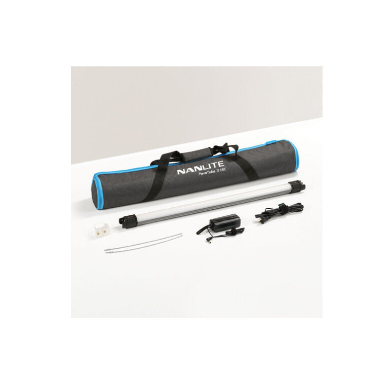 Nanlite PavoTube II 15C 2' LED Tube Light with AC Charger, Mount, and Case