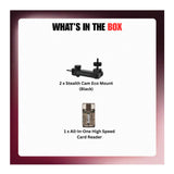 Stealth Cam Eco Mount with Rugged Steel Tube (Black) and Card Reader Bundle