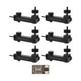 Stealth Cam Eco Mount Rugged Steel Tube (Black, 6-Pack) and Card Reader Bundle