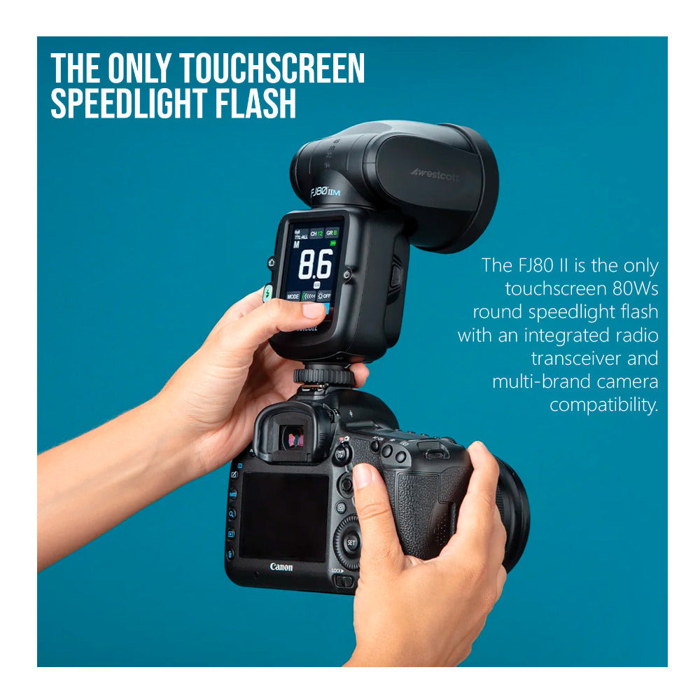 Westcott FJ80 II M 80Ws Speedlight with Sony Adapter and FJ80 Pocket Box Pack