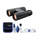 Zeiss CONQUEST HDX 10x42 Binocular Bundle with Lens Cleaning Kit (Black)