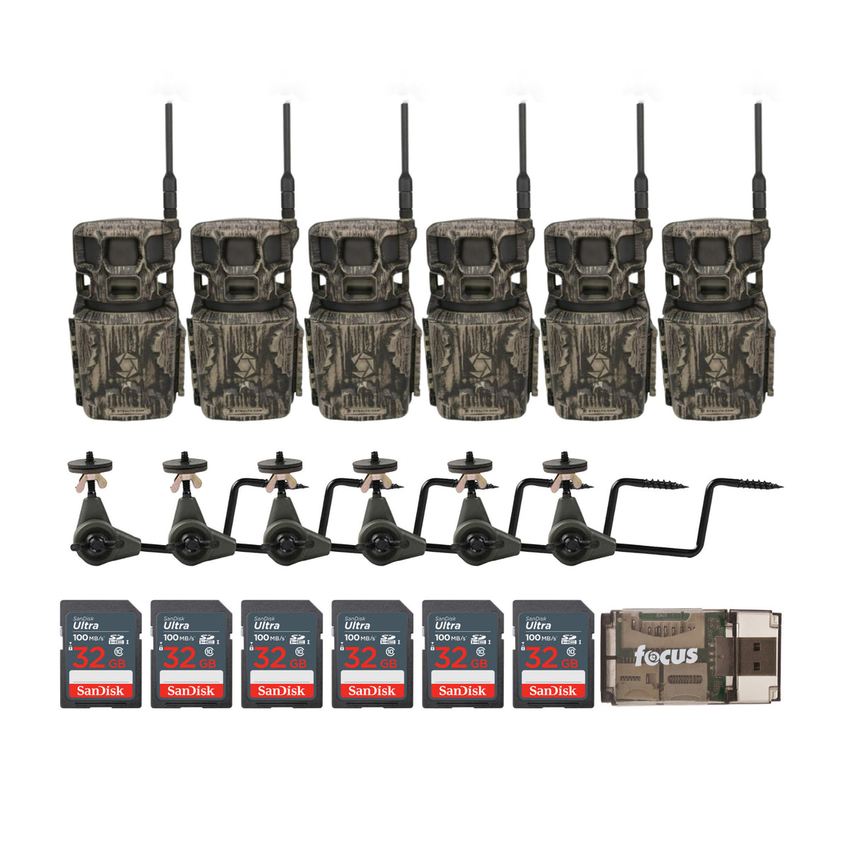 Stealth Cam Revolver Pro 2.0 40MP 360 Degree Cellular Camera (Brown) Bundle