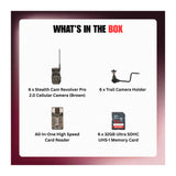 Stealth Cam Revolver Pro 2.0 40MP 360 Degree Cellular Camera (Brown) Bundle