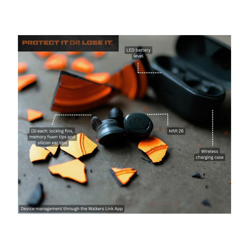 Walkers Suppressor BT Wireless Ear Buds with Bluetooth 5.3