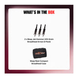 Wasp Jak-Hammer 125-Grain Broadhead Arrow (6-Pack) with Case Bundle
