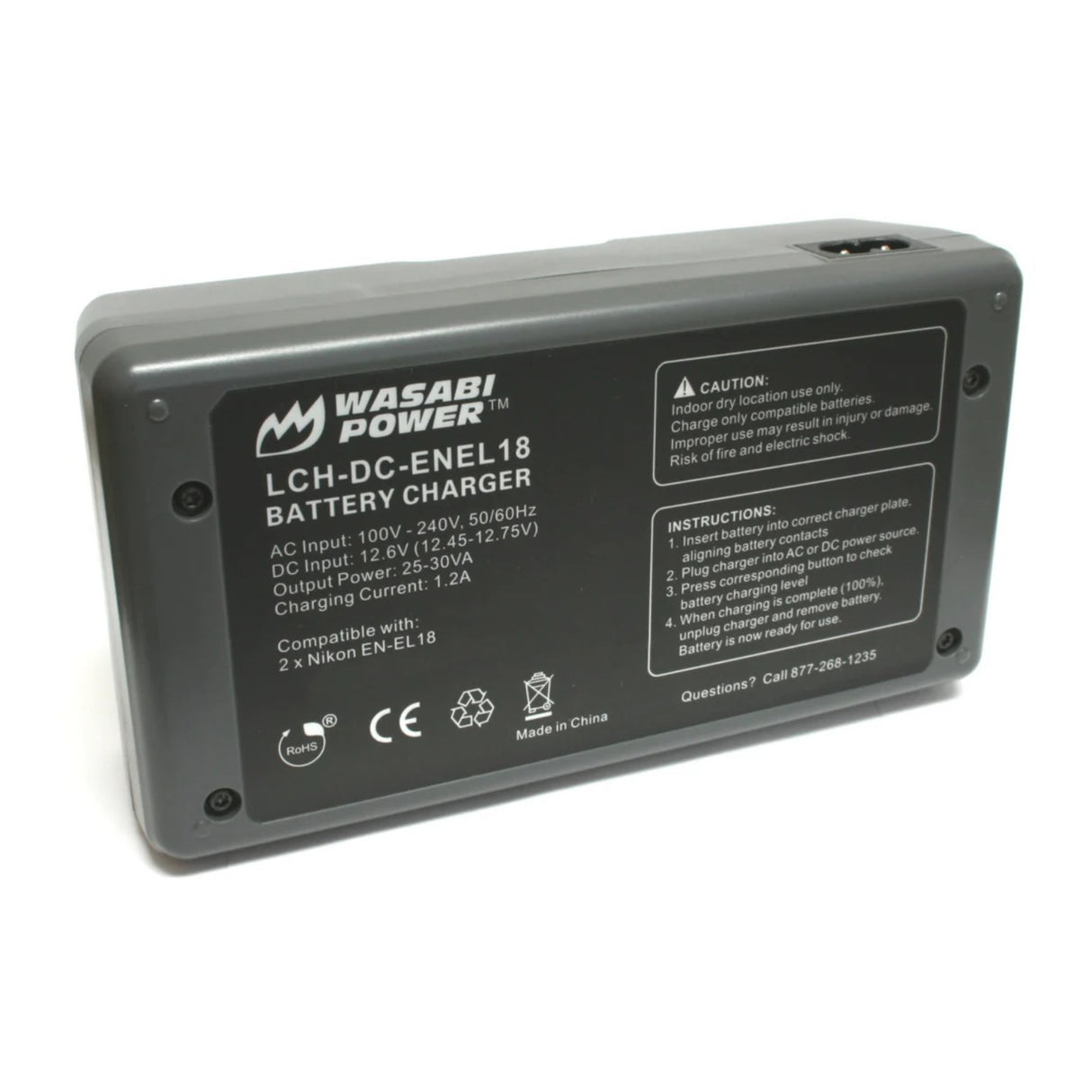 Nikon EN-EL18d Rechargeable Lithium-Ion Battery (2-Pack) with Charger Bundle