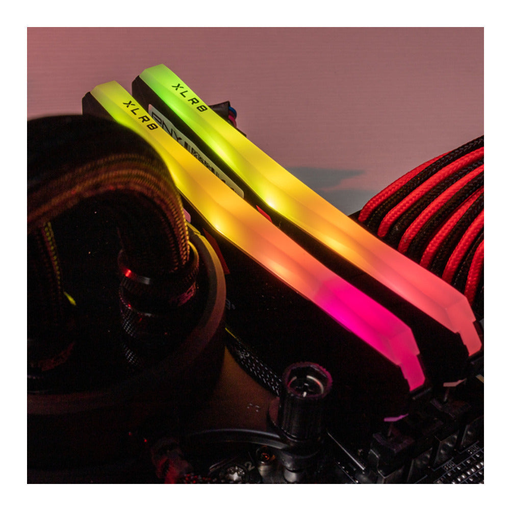 PNY 32GB XLR8 Gaming EPIC-X RGB 3200 MHz Desktop Memory Kit (2 x 16GB) Bundle