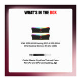 PNY 32GB XLR8 Gaming EPIC-X RGB 3200 MHz Desktop Memory Kit (2 x 16GB) Bundle