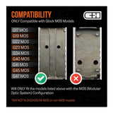 C+H Precision Optics Adapter Plate for Glock MOS - Compatible with Aimpoint Acro