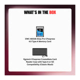 OWC 480GB Atlas Pro CFexpress 4.0 Type A Memory Card with Card Reader Bundle