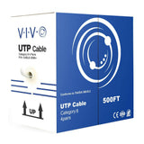 VIVO 500 ft Cat6 Ethernet Cable with CCA and 23 AWG UTP Bulk Pull Box (Gray) (Open Box)