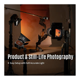 Harlowe Micro Portable LED Light Standard Kit for Camera 8W Bi-Color 2700K-6500K