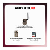 Browning Trail Camera Defender Wireless Vision Pro HD Livestream Bundle