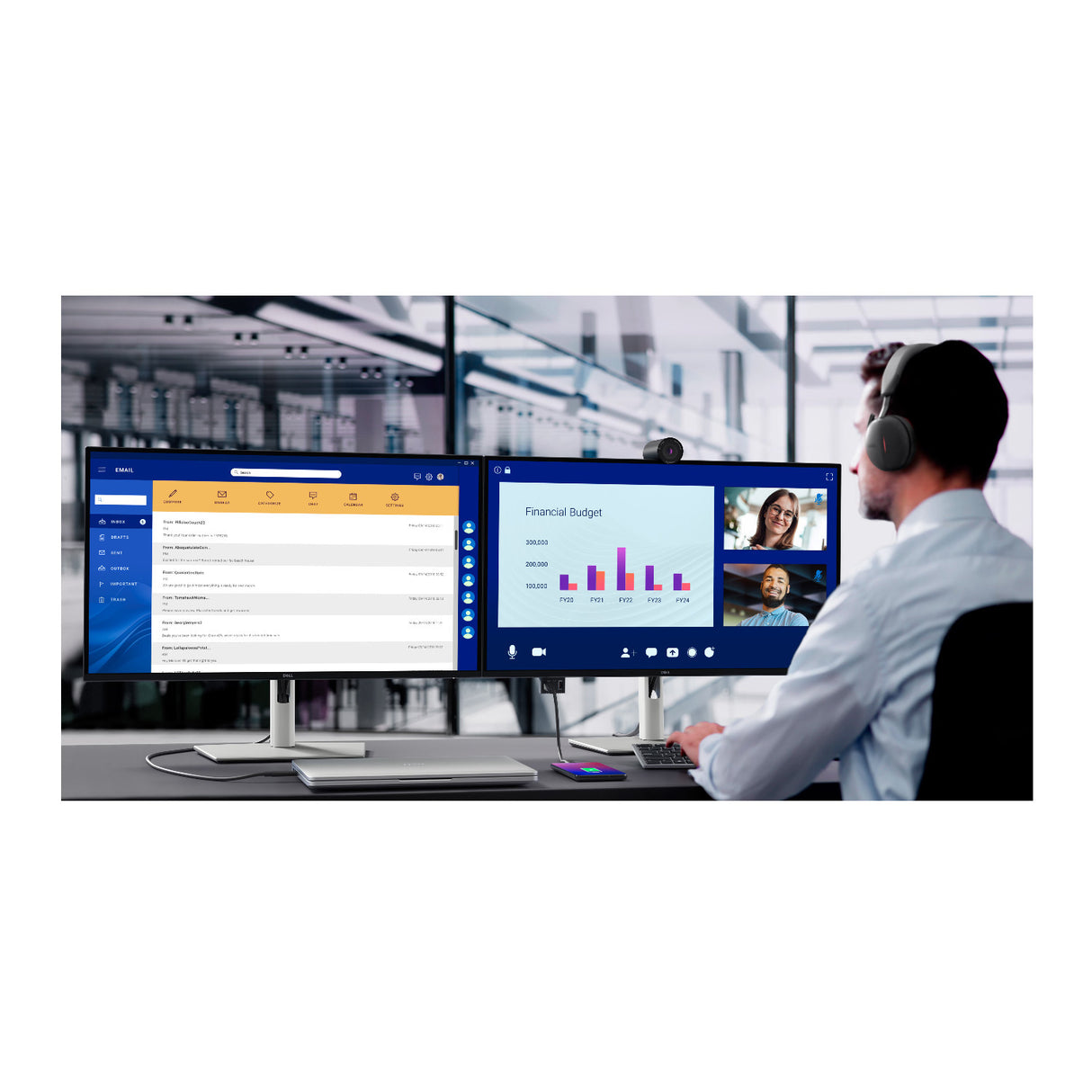 Dell Pro 27 inch Plus P2725DE QHD USB-C Hub IPS Monitor