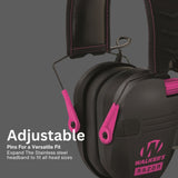 Walkers Razor Slim Electronic Ear Muffs (Black/Pink) Bundle