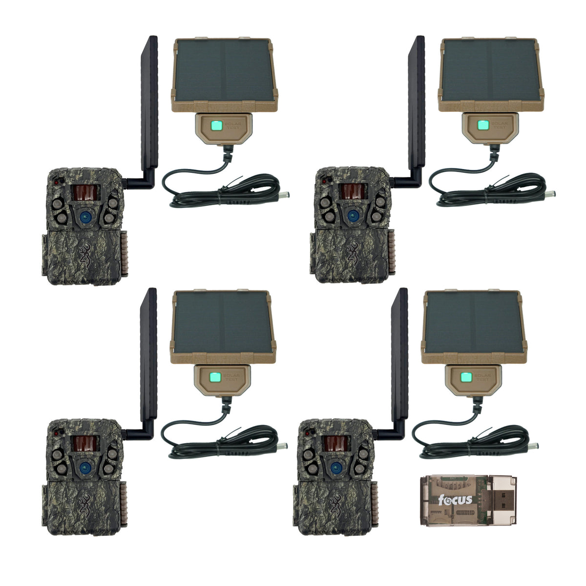 Browning Trail Camera Defender Wireless Vision Pro HD AI Trail Camera (4-Pack)