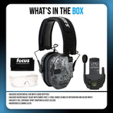 Walkers Razor Digital Ear Muffs (Raid Kryptek) Bundle with Accessories