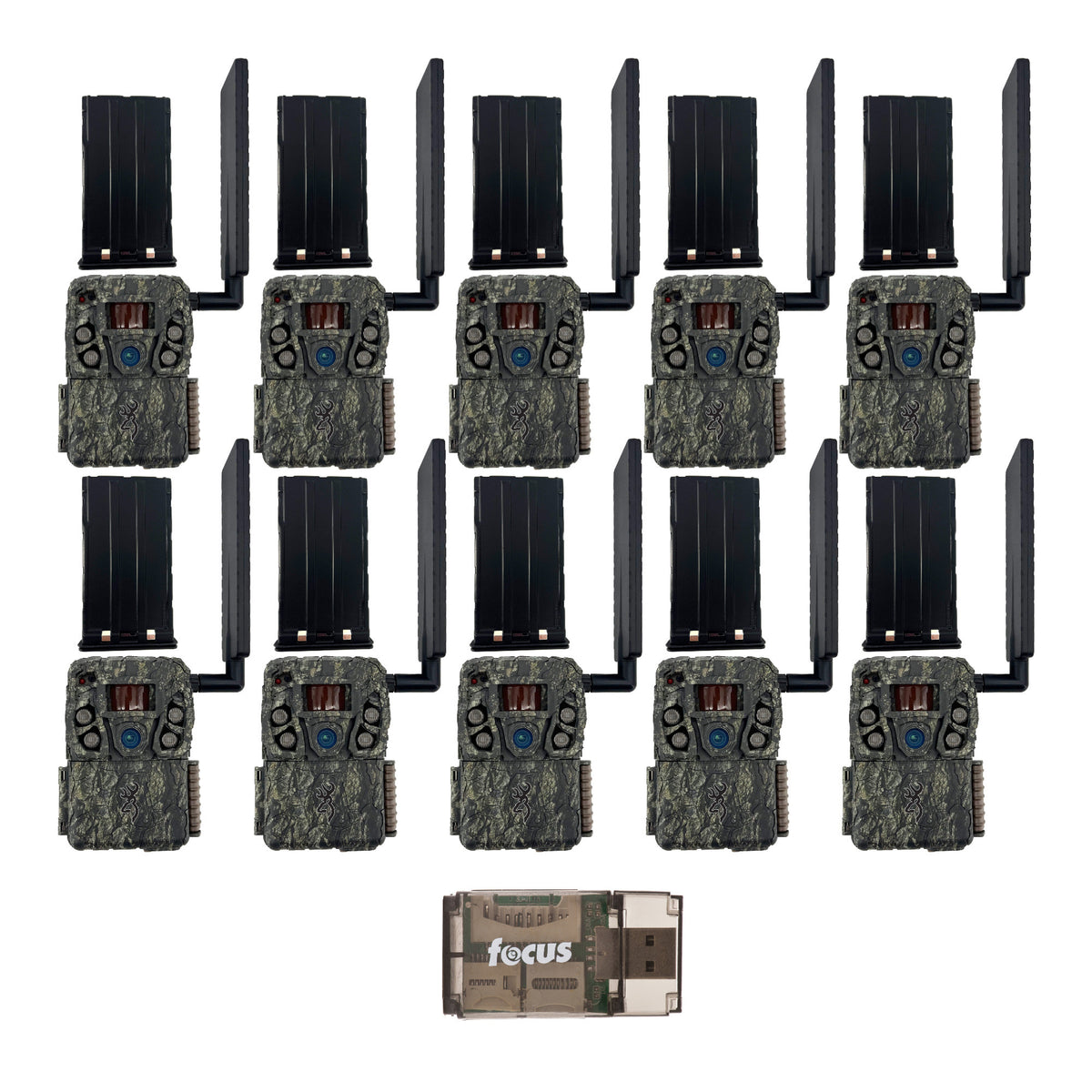Browning Trail Camera - Defender Wireless Vision Pro HD AI 46MP Bundle (10 Pack)