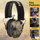 Walkers Razor Digital Ear Muffs (Kryptek Camo) Bundle