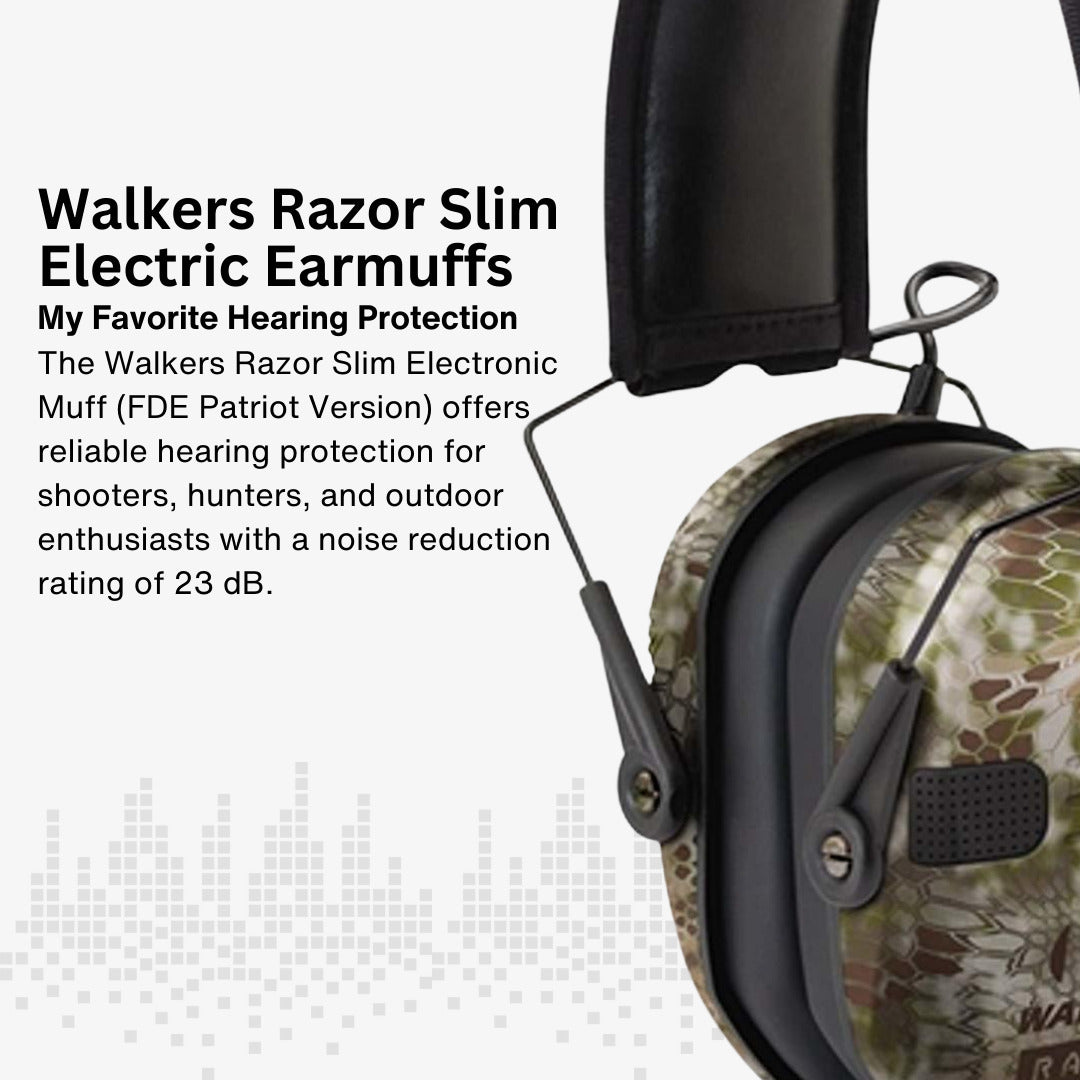 Walkers Razor Digital Ear Muffs (Kryptek Camo) Bundle