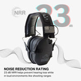 Walkers Razor Digital Ear Muffs (Black Patriot Version) Bundle