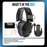 Walkers Razor Digital Ear Muffs (Black Patriot Version) Bundle