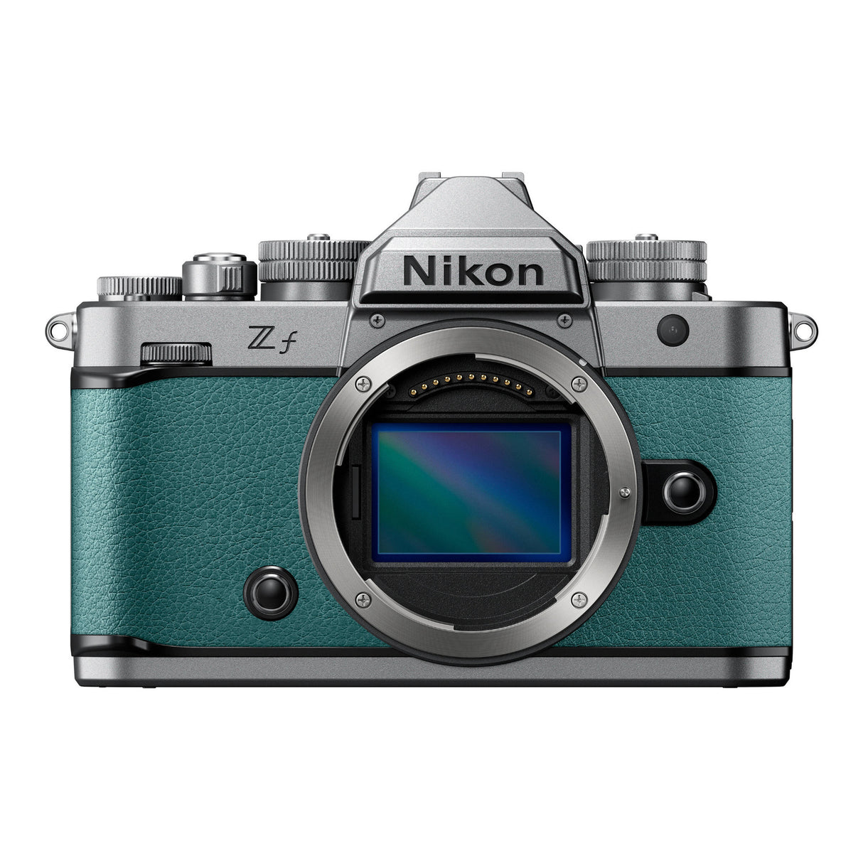 Nikon Zf Mirrorless Camera (Silver and Teal Blue)
