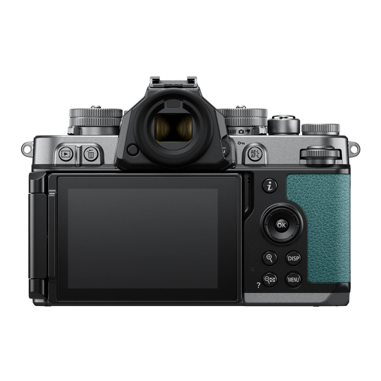 Nikon Zf Mirrorless Camera (Silver and Teal Blue)