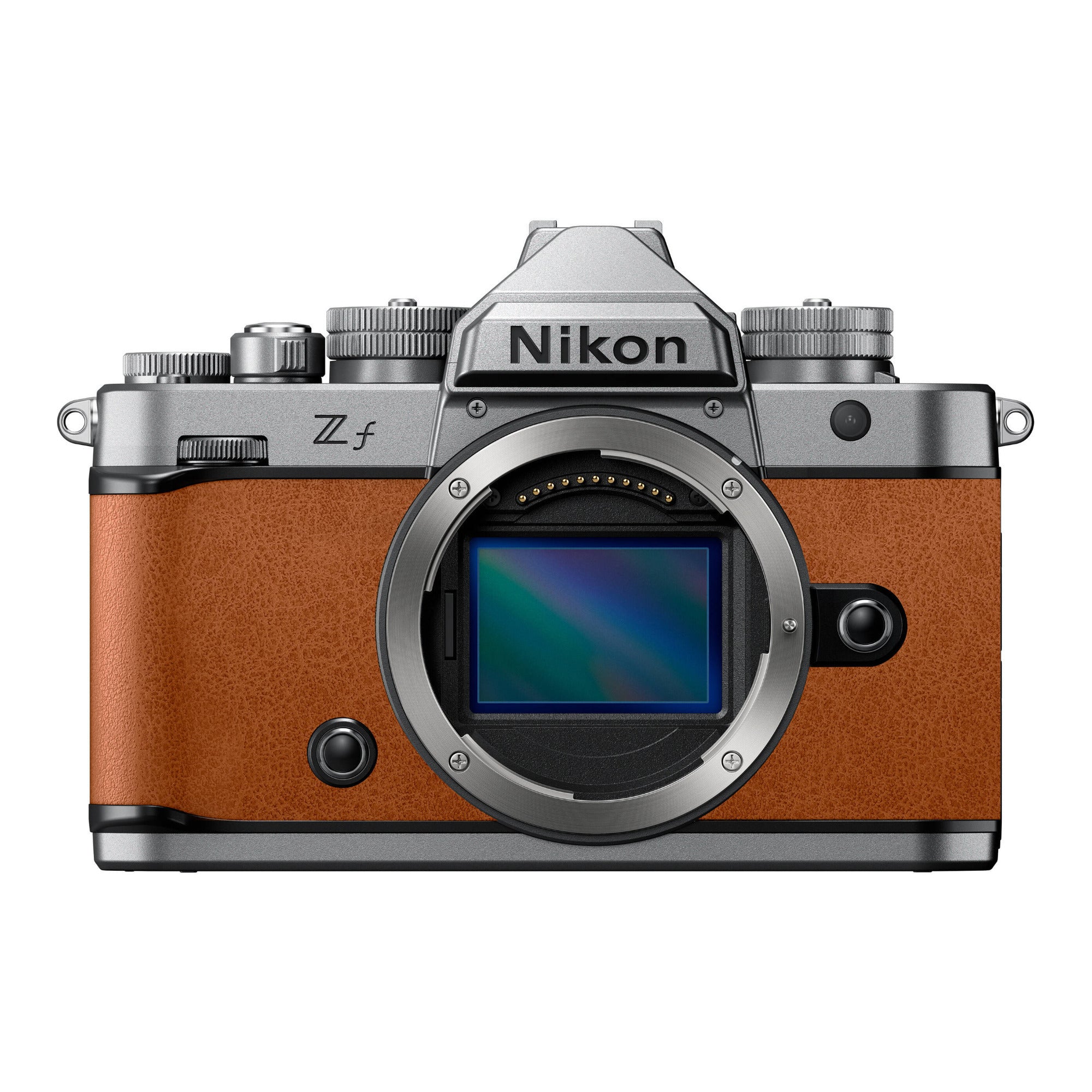 Nikon Zf Mirrorless Camera (Silver and Cognac Brown) – Focus Camera