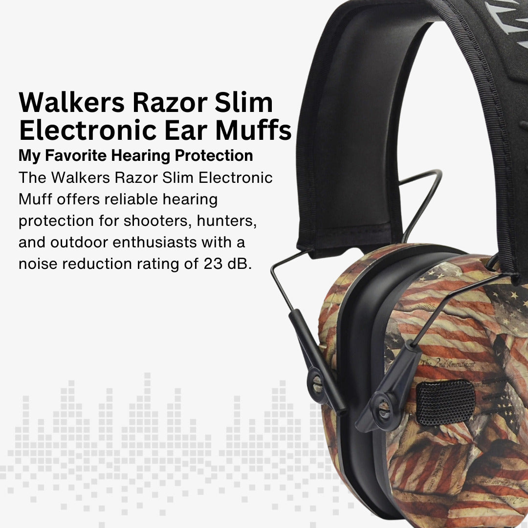 Walkers Razor Walkie Talkie Bundle with Ear Muffs and Accessories