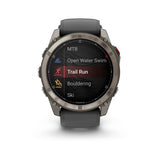 Garmin Fnix 8 Pro 51 mm AMOLED GPS Smartwatch (Titanium Graphite/Black Band)